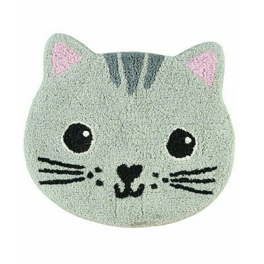 NWT Cute Sass & Belle Cat Heart Nose Kids / Baby Home Decor Bathroom Rug / Mat